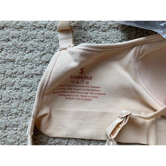 Truekind Everyday Comfort Straps Wireless Tan Convertible Bra Sz S New - Picture 5 of 7